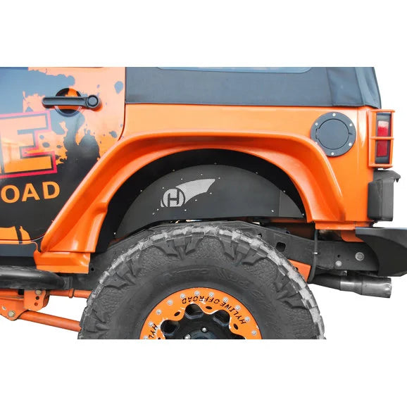 Load image into Gallery viewer, HyLine OffRoad Aluminum Rear Inner Fender Liner for 07-18 Jeep Wrangler JK
