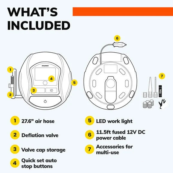 Load image into Gallery viewer, Sylvania RTC1000.BX Rapid Portable Tire Inflator
