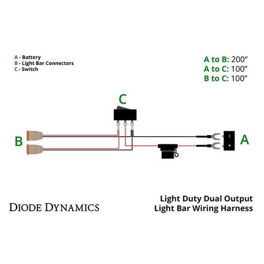 Diode Dynamics Light Bar Wiring Harness