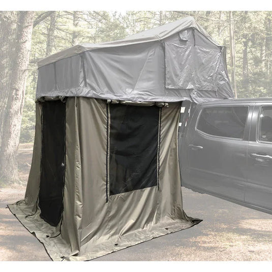 Overland Vehicle Systems Nomadic Annex in Green w/ Travel Cover for Nomadic Series Extended Roof Top Tents