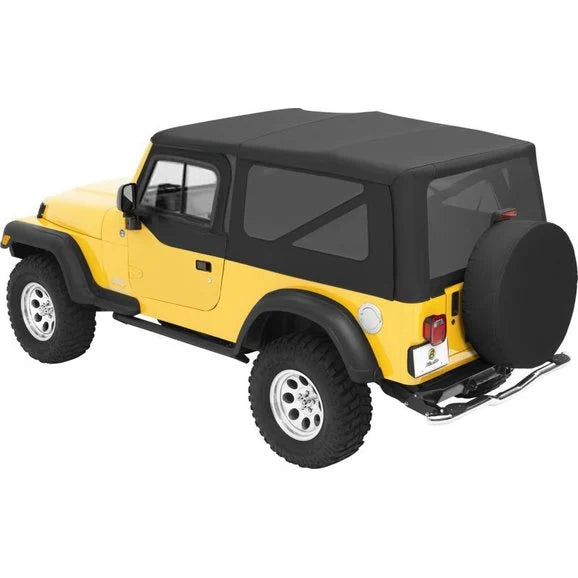 Bestop Supertop NX Soft Top with Upper Door Sliders and Tinted Windows In Black Diamond for 04-06 Jeep Wrangler Unlimited TJ