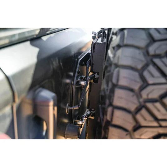 DV8 Offroad TCJL-13 MTO Series Spare Tire Swing Gate for 18-23 Jeep Wrangler JL