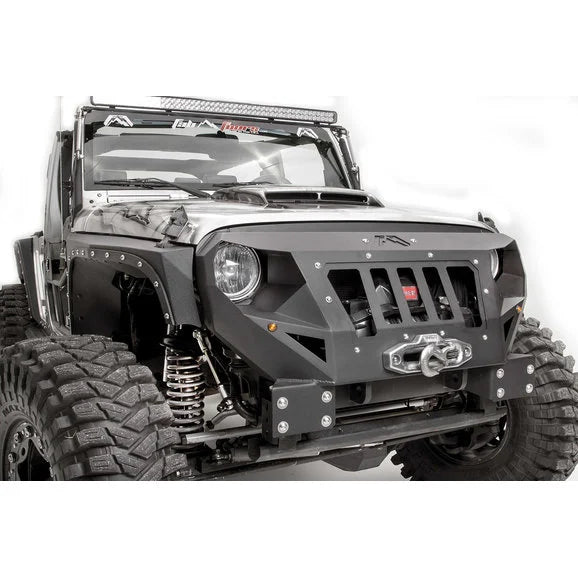 Load image into Gallery viewer, Fab Fours Front Grumper for 07-18 Jeep Wrangler JK
