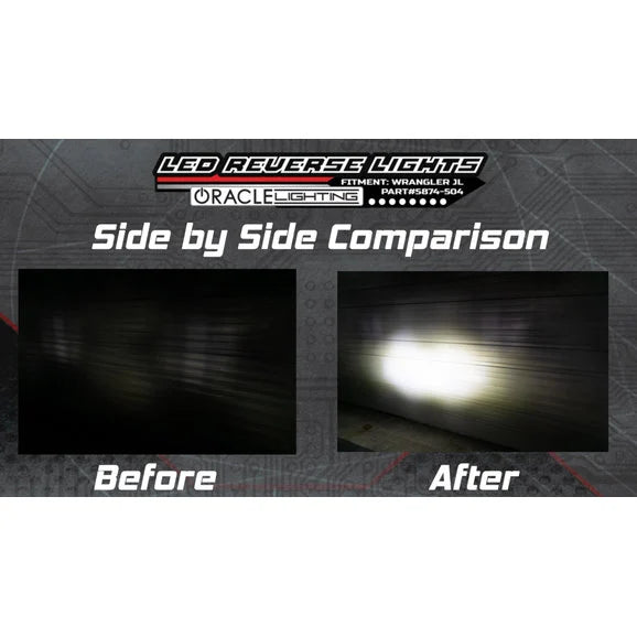 Load image into Gallery viewer, Oracle Lighting 5874-504 Rear Bumper LED Reverse Lights for 18-22 Jeep Wrangler JL
