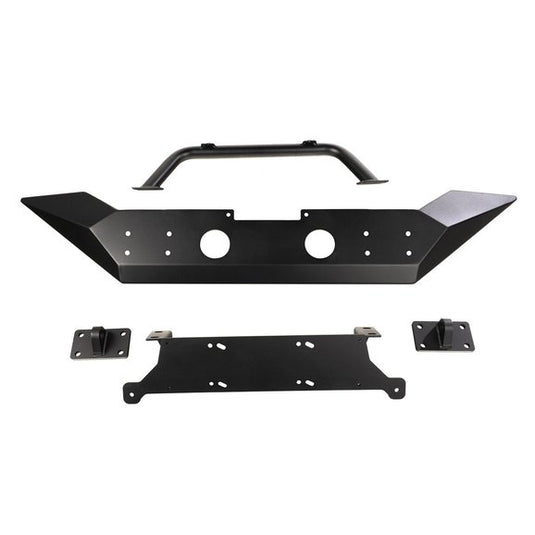 Rugged Ridge Spartan Front Bumper with High Clearance Ends & Overrider for 07-18 Jeep Wrangler JK