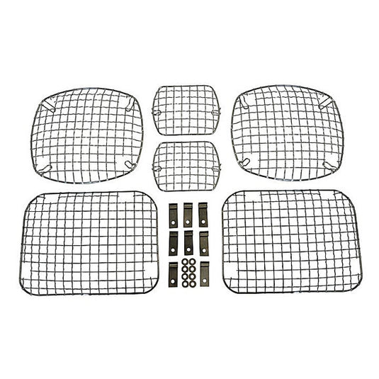 Crown Automotive Mesh Light Guard Set for 87-95 Jeep Wrangler YJ