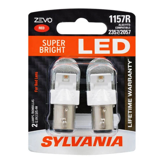 Sylvania 1157RLED.BP2 #1157R Red Zevo LED Mini 2 Pack