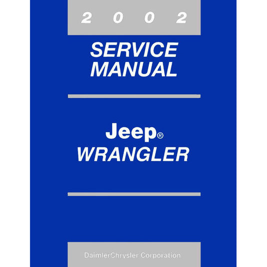 Bishko Automotive Literature Factory Authorized Technical Service Manuals for 87-04 Jeep Wrangler YJ & TJ