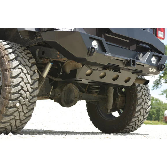 Load image into Gallery viewer, LoD Offroad JSP0721 Destroyer Rear Muffler Skid Plate for 07-18 Jeep Wrangler JK
