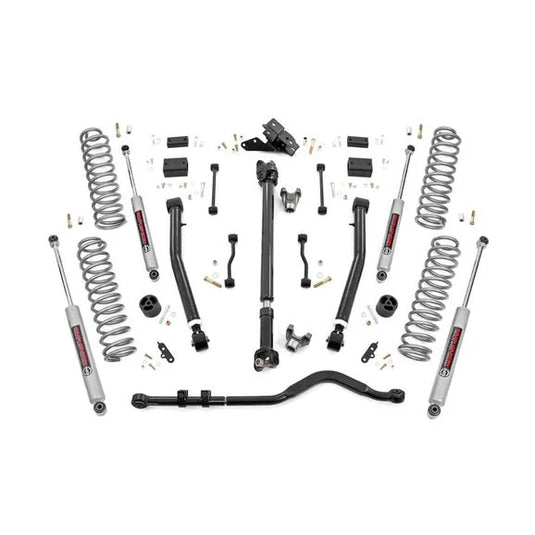 Rough Country 3.5in Suspension Lift Kit Stage 2 with Control Arms for 18-24 Jeep Wrangler JL Unlimited