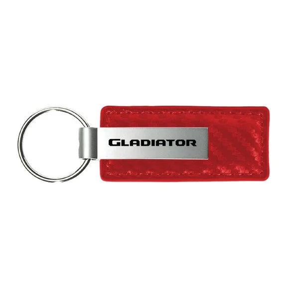 Load image into Gallery viewer, Automotive Gold Carbon Fiber Leather Gladiator Keychain
