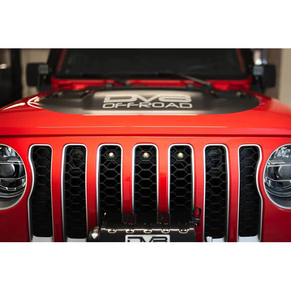 Load image into Gallery viewer, DV8 Offroad GRGL-01 Amber Grille Lights for 20-24 Jeep Gladiator JT
