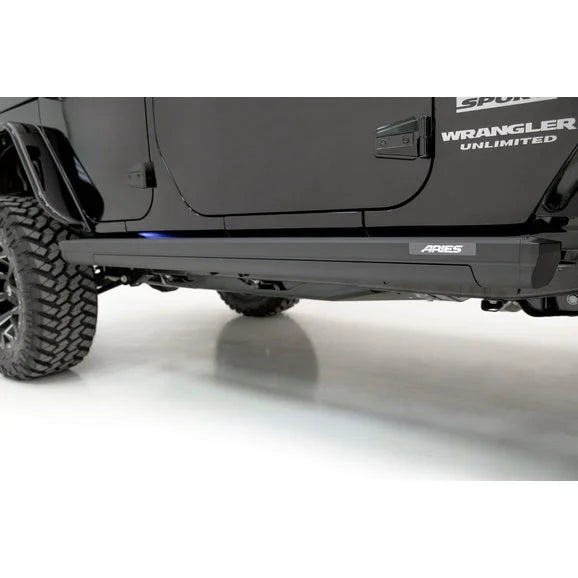 Load image into Gallery viewer, Aries ActionTrac Powered Running Boards for 07-18 Jeep Wrangler Unlimited JK
