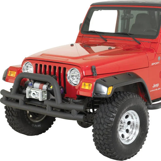 Rugged Ridge Front Tube Winch Bumper for 76-06 Jeep CJ-5, CJ-7, CJ-8 Scrambler, Wrangler YJ, TJ & Unlimited