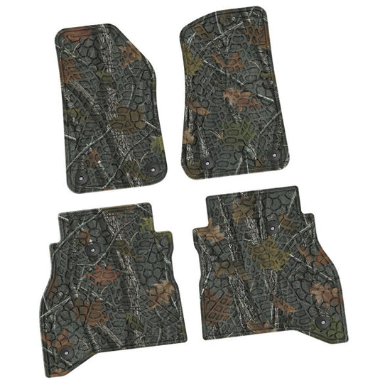 FlexTread Tire Tread/Scorched Earth Scene Front & Rear Floor Liners for 20-24 Jeep Gladiator JT