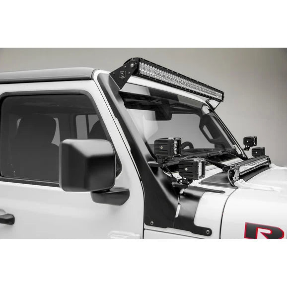 Load image into Gallery viewer, ZROADZ Z374831-KIT4 Roof Level Mounting Kit with a 50&quot; LED Light Bar &amp; (4) 3&quot; LED Pods for 18-21 Jeep Wrangler JL &amp; Gladiator JT
