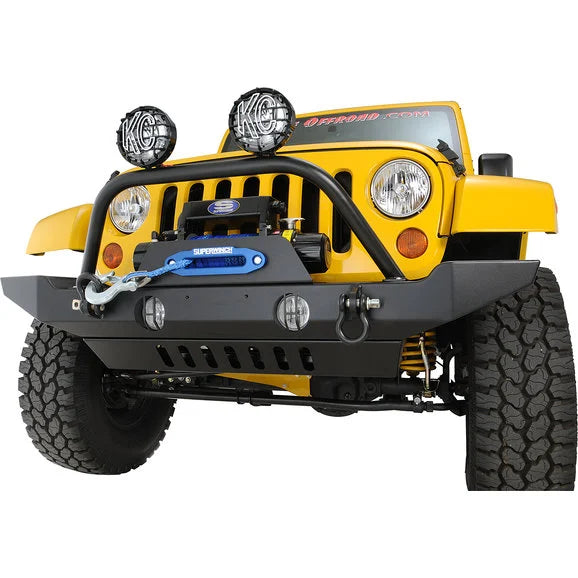 HyLine OffRoad Front Winch Bumper Combo for 07-18 Jeep Wrangler JK