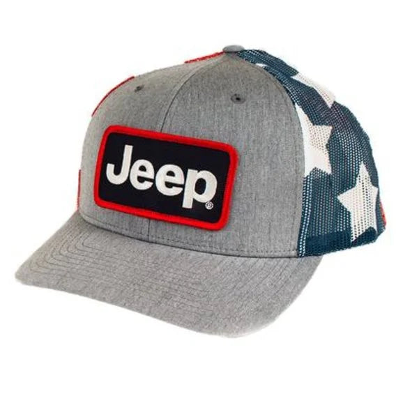 Load image into Gallery viewer, Jeep Merchandise Jeep Logo Richardson Stars and Stripes Patch Hat
