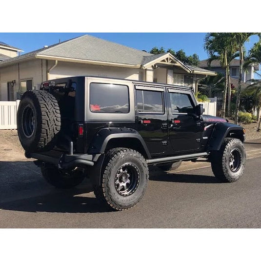 Focus Auto Design Inc. TV7W07-4 Tough Visors for 07-18 Jeep Wrangler JK Unlimited 4-Door