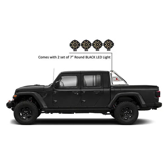 Black Horse Off Road Classic Roll Bar for 20-23 Jeep Gladiator JT