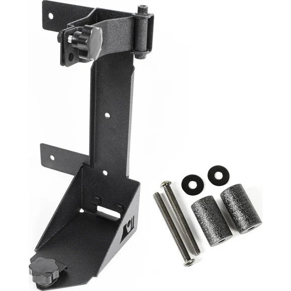 Load image into Gallery viewer, Rugged Ridge 11586.08 Off Road Jack Mounting Bracket Kit for 07-18 Jeep Wrangler JK with Spartacus Hinge Reinforcement
