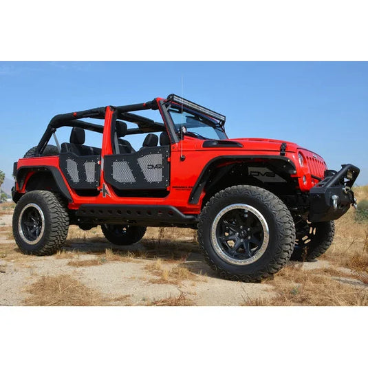 DV8 Offroad Mesh replacement Screen Kit for 07-18 Jeep Wrangler JK & Unlimited JK DV8 Rock Doors