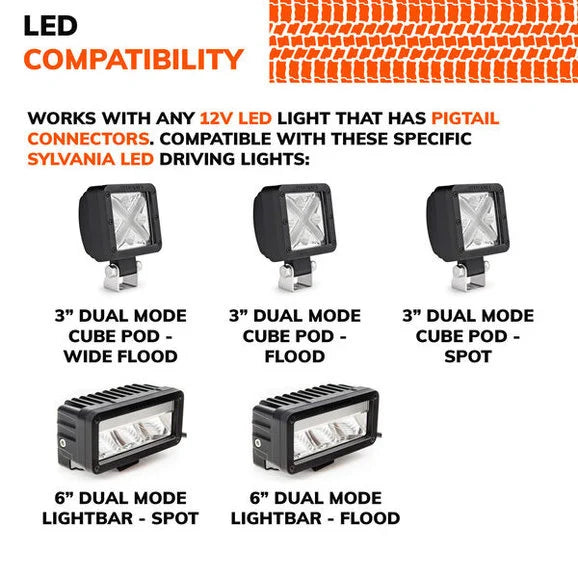 Load image into Gallery viewer, Sylvania LBARHRNS3P.BX. Dual Mode 1 Output LED Wiring Harness
