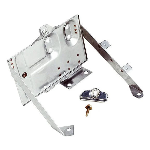 Crown Automotive RT34020 Battery Tray Kit in Stainless for 76-86 Jeep CJ-5, CJ-7 & CJ-8