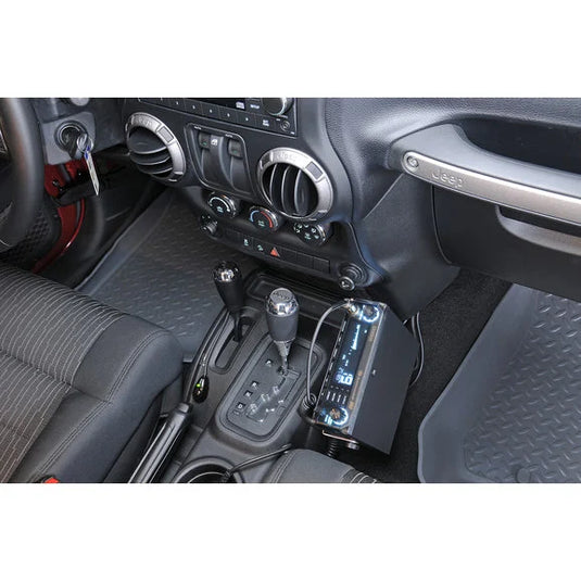 Quadratec JK-CBMU Quick Disconnect CB Radio Mount for 11-18 Jeep Wrangler JK with Full Size CB Radios