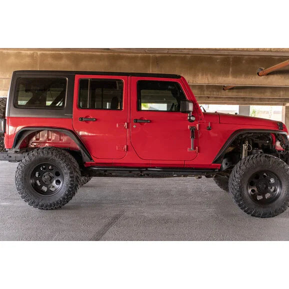 Load image into Gallery viewer, DV8 Offroad SRJK-08 OE Plus Side Steps for 07-18 Jeep Wrangler JK Unlimited 4-Door
