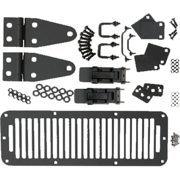 Load image into Gallery viewer, Kentrol Hood Kit with TJ Style Hood Catch for 78-95 Jeep CJ and Wrangler YJ
