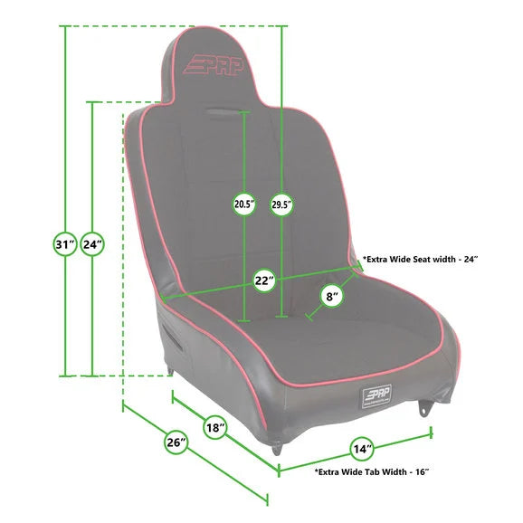 Load image into Gallery viewer, PRP Seats Premier High Back Seat
