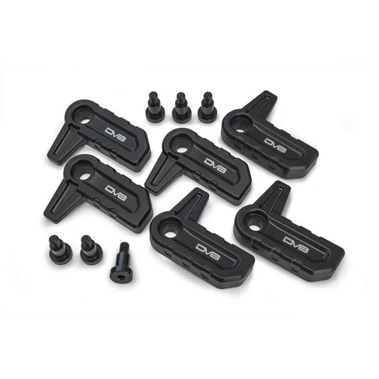 DV8 Offroad HTJL-H Hardtop Billet T-Handles for 18-24 Jeep Wrangler JL