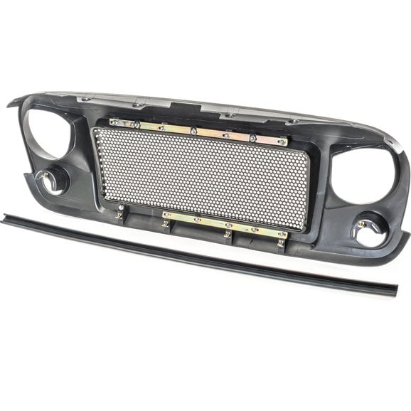 Load image into Gallery viewer, Rugged Ridge Spartan Grille System with Quadratec Stealth LED Headlights for 07-18 Jeep Wrangler JK
