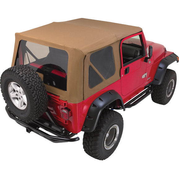 Load image into Gallery viewer, Rampage Products Complete Soft Top Kit with Clear Windows for 97-06 Jeep Wrangler TJ with Full Steel Doors
