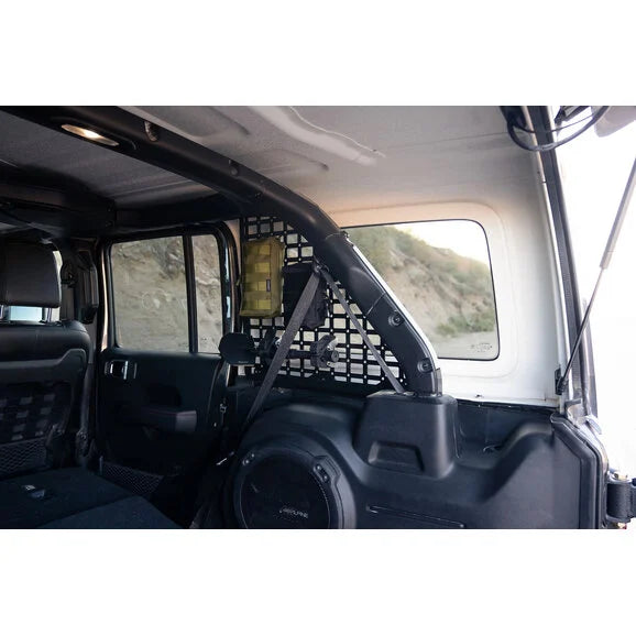 Load image into Gallery viewer, DV8 Offroad MPJL-01 Rear Window MOLLE Storage Panels for 18-24 Jeep Wrangler JL Unlimited 4-Door
