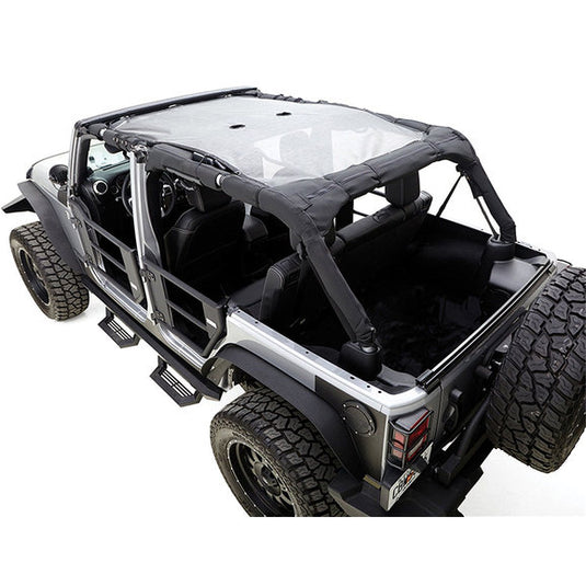 Rampage Products 90525 Mesh Extended Shade Top Brief for 07-18 Jeep Wrangler Unlimited JK 4 Door