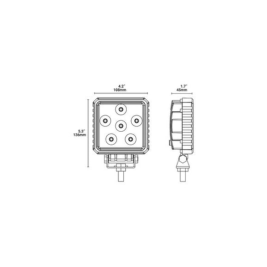 Blazer International 4" LED Square Work Light