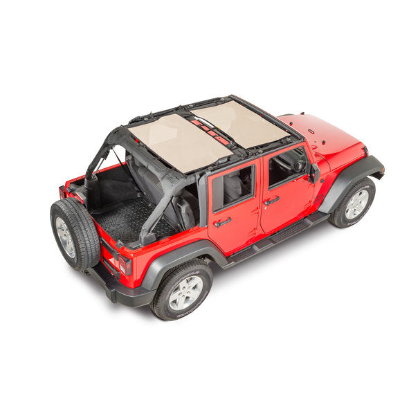 Load image into Gallery viewer, Dirtydog 4X4 Front &amp; Rear Sun Screen for 07-18 Jeep Wrangler Unlimited JK 4 Door
