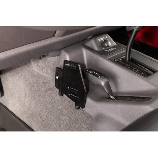 Quadratec CB Radio Mounting Bracket in Stainless Steel for 97-06 Jeep Wrangler TJ & Unlimited with Factory Center Console