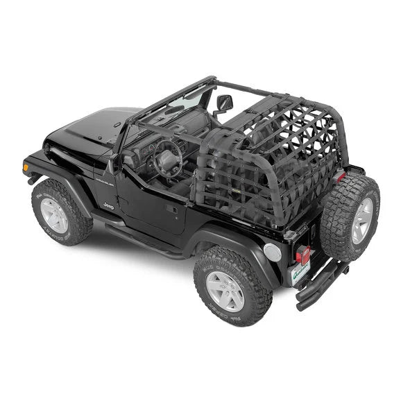 Dirtydog 4X4 Rear Netting for 97-06 Jeep Wrangler TJ