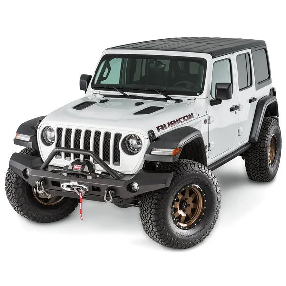 WARN 101337 Elite Series Full Width Front Bumper with Grille Guard for 18-20 Jeep Wrangler JL & Gladiator JT