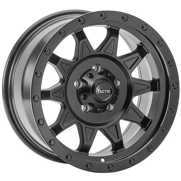 TACTIK 92615 3010 T-742 Wheel in Matte Black for 07-20 Jeep Wrangler JL, JK & Gladiator JT