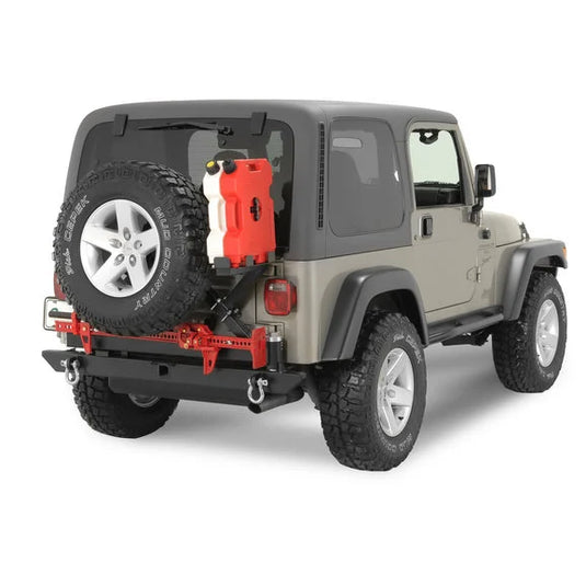 Rock Hard 4X4 RH2001-C Rear Bumper/Tire-Carrier for 76-06 Jeep CJ, Wrangler YJ, TJ & Unlimited