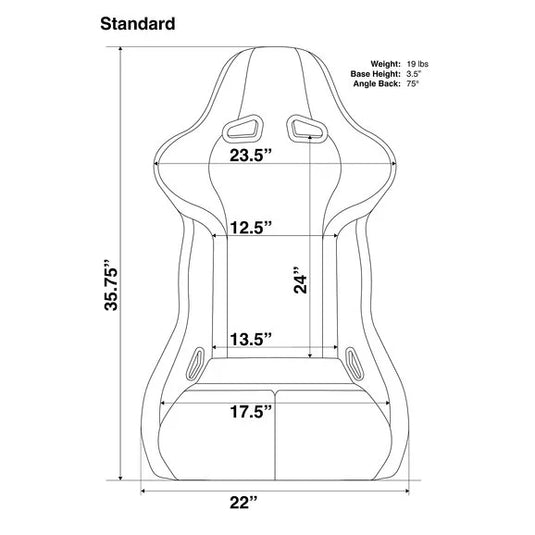 Corbeau FX1 Fixed Back Racing Seat