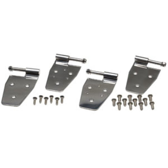 Kentrol Stainless Steel Half Door Hinges for 87-95 Jeep Wrangler YJ