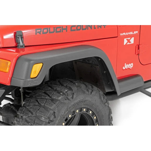 Load image into Gallery viewer, Rough Country 99033 5.5in Fender Flares for 97-06 Jeep Wrangler TJ
