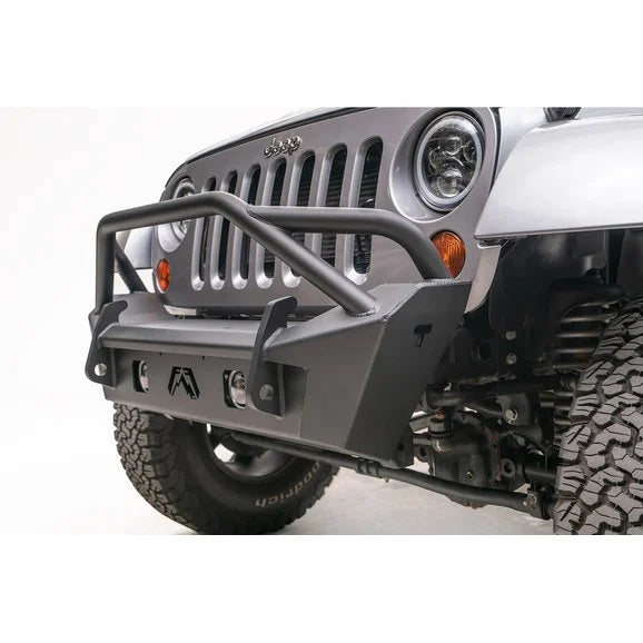 Load image into Gallery viewer, Fab Fours Front Stubby Bumper for 07-18 Jeep Wrangler JK
