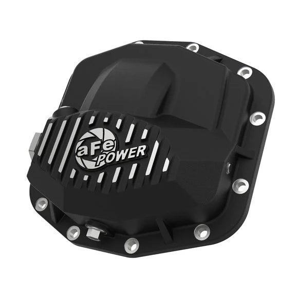 Load image into Gallery viewer, aFe Power 46-71030B Front Differential Cover in Black Finish for 18-24 Jeep Wrangler JL &amp; Gladiator JT with Dana 44 Rubicon Front Axle
