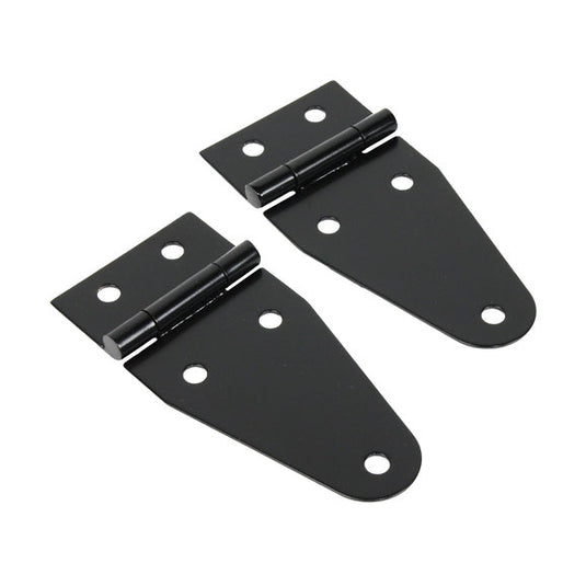 Kentrol Stainless Steel Hood Hinge Set for 55-95 Jeep CJ & Wrangler YJ